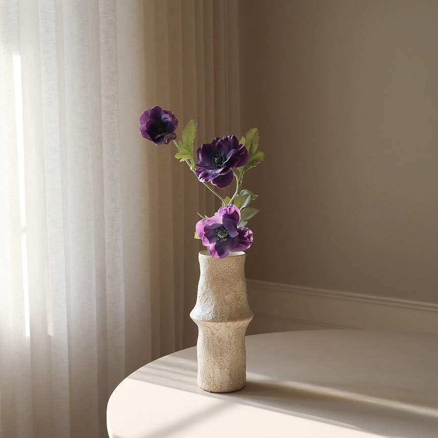 Fiore artificiale Botane anemone coronaria 70 cm, viola