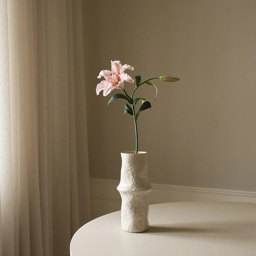 Fiore artificiale Botane giglio 68 cm rosa chiaro