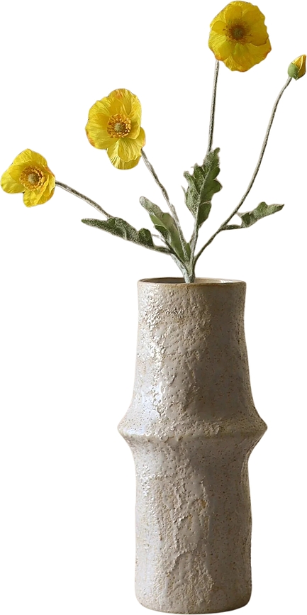 Fiore artificiale Botane papavero 56 cm, giallo