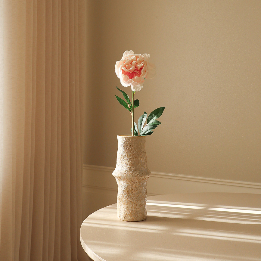 Fiore artificiale Botane peonia 73 cm, bianco