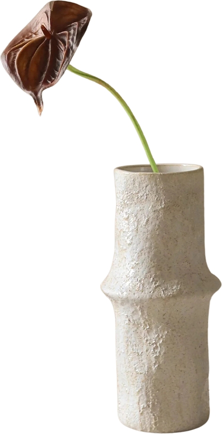 Fleur artificielle Botane anthurium 65 cm, marron