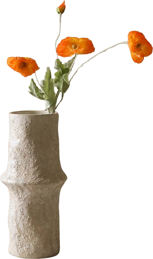 Flor artificial Amapola Botane, 56 cm, naranja