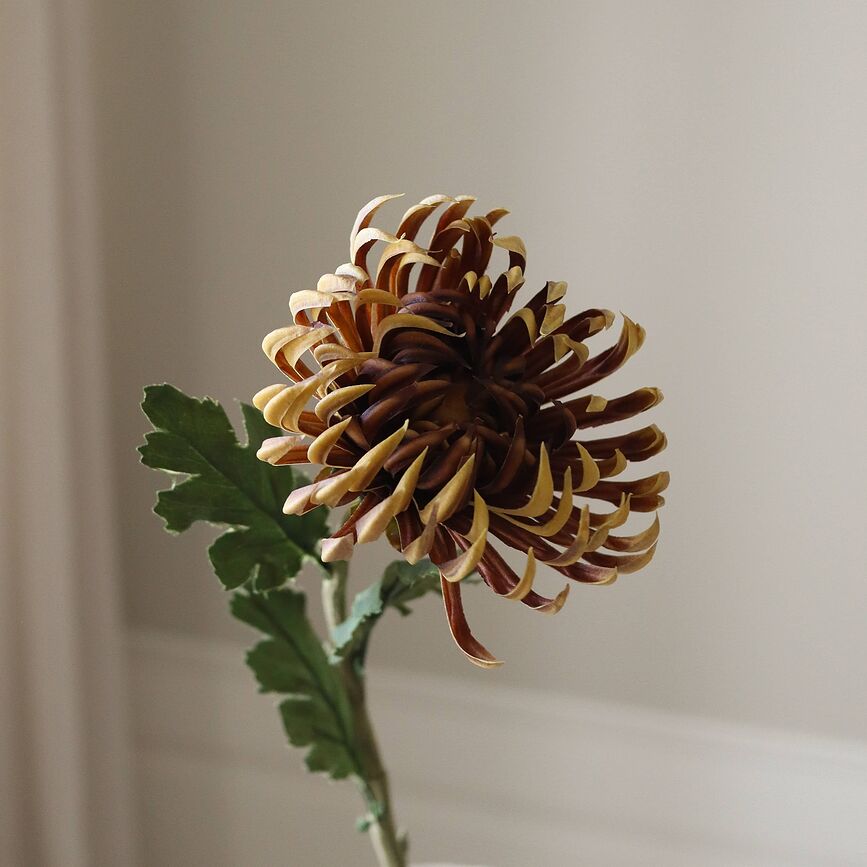 Flor artificial Botane dalia, 58 cm, naranja