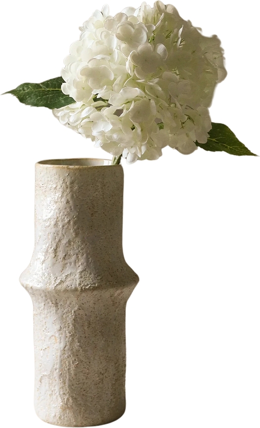 Flor artificial de Hortensia Botane, 51 cm, blanca
