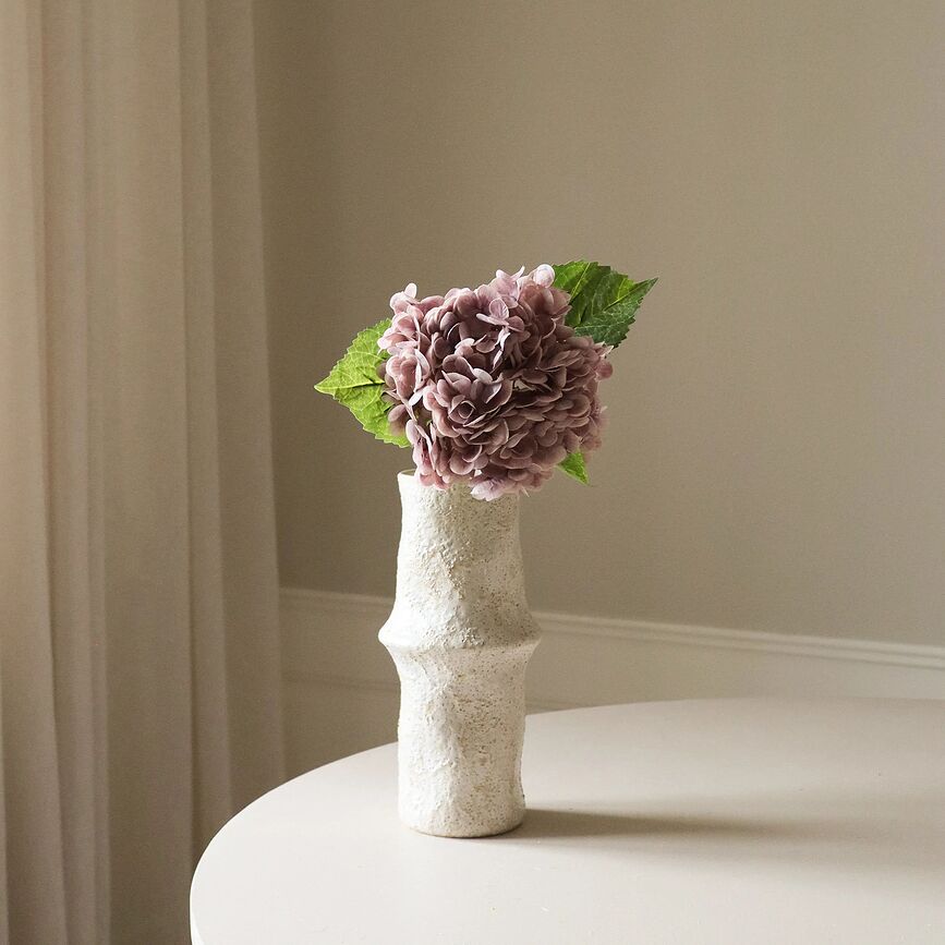 Flor artificial de hortensia Botane, 51 cm, celeste