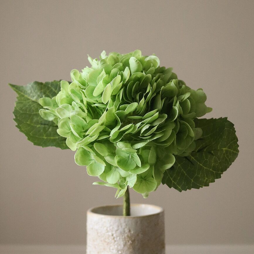 Flor artificial de hortensia Botane, 51 cm, celeste