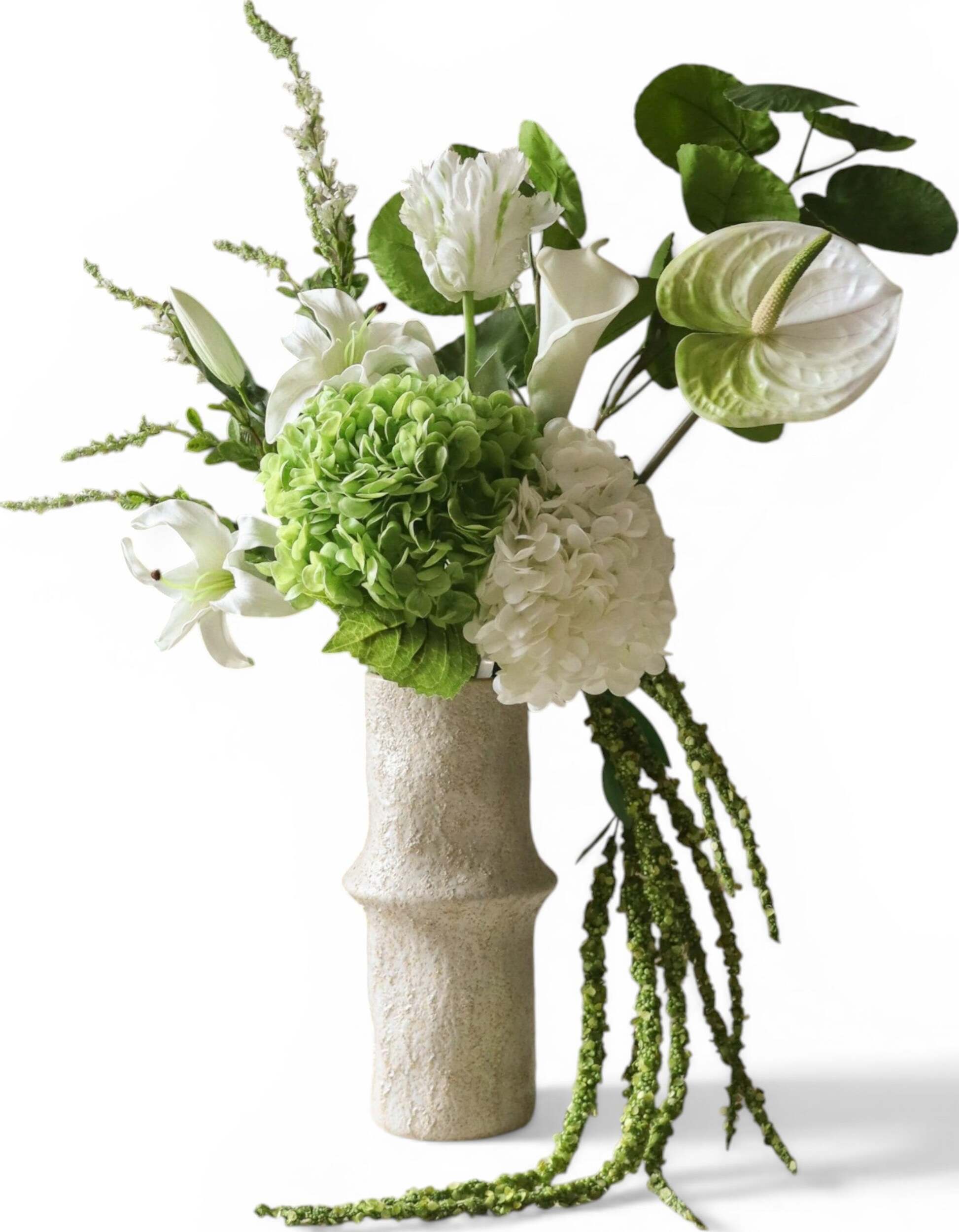 Grüner künstlicher Blumenstrauß Greenie