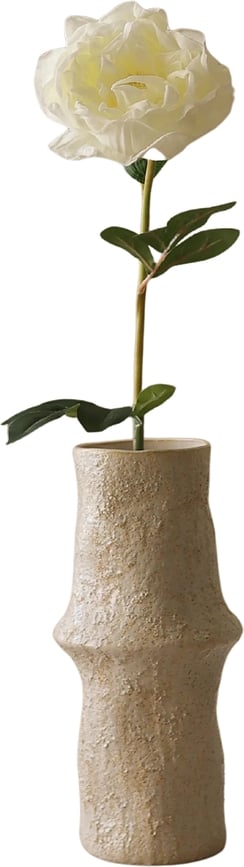 Изкуствено цвете Botane божур 73 см, бяло