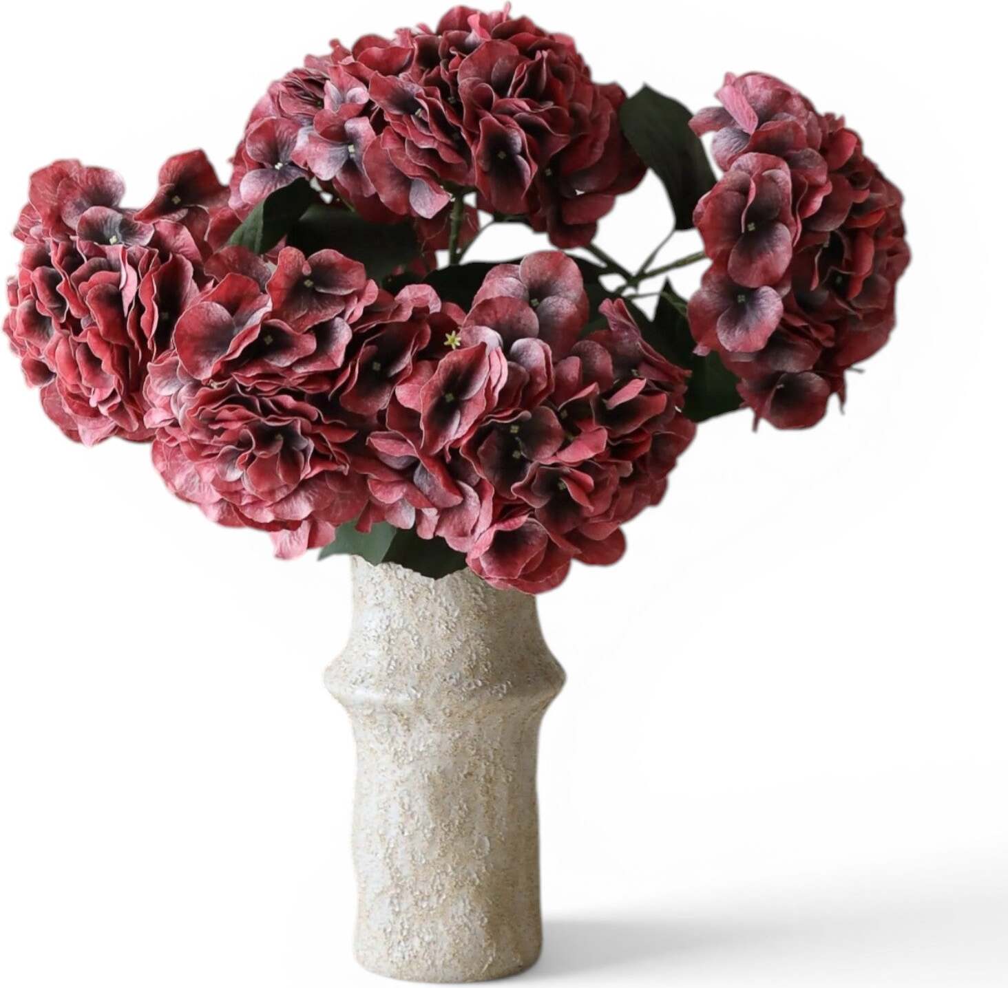 Künstlicher Blumenstrauß Burgundy Hydrangea