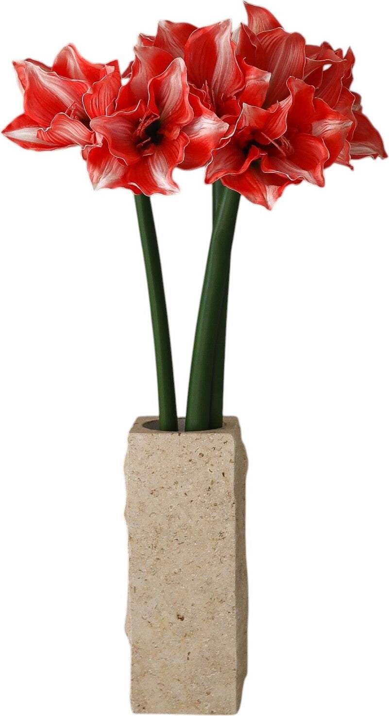 Künstlicher Blumenstrauß Dark Red Amaryllis