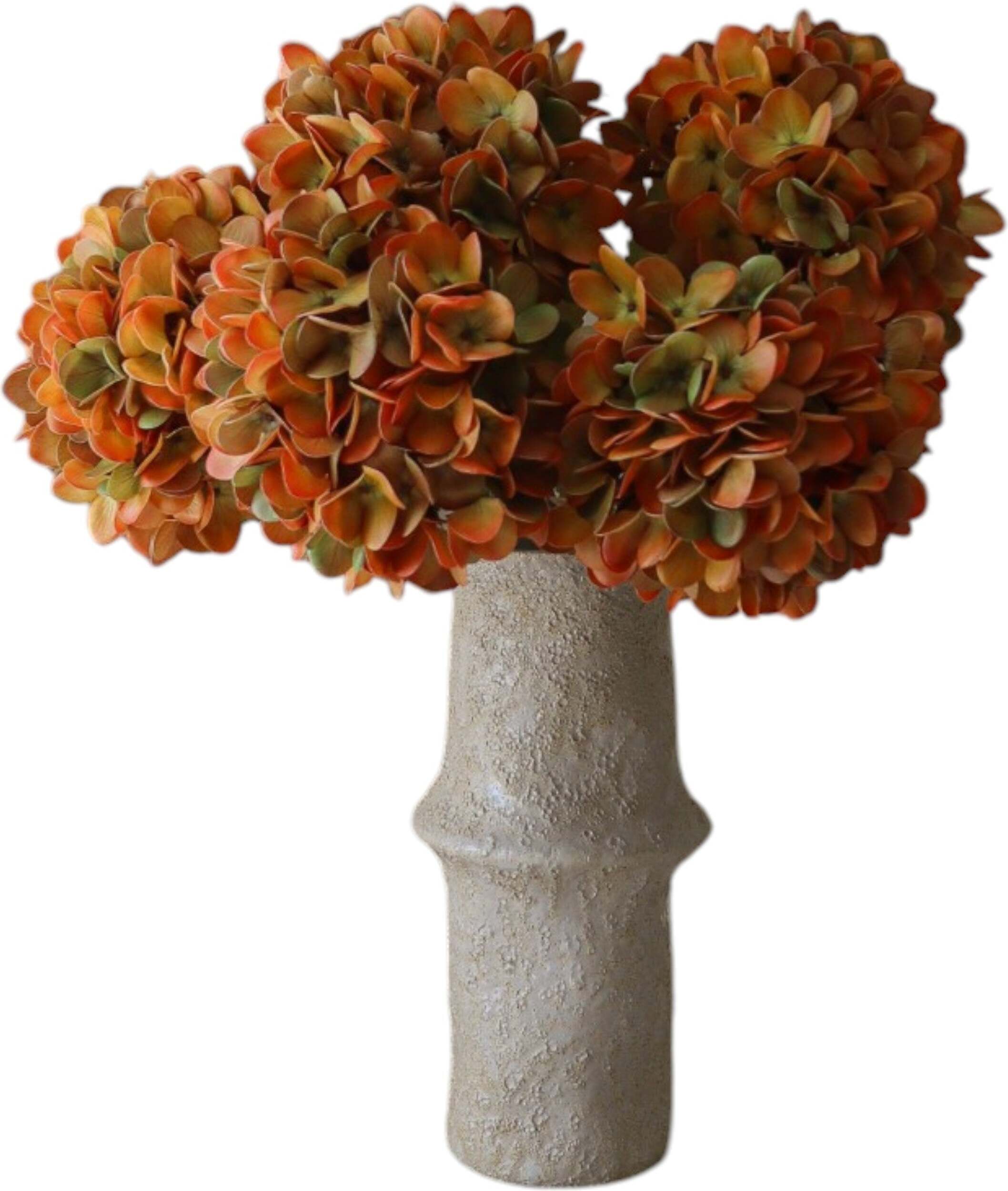 Muted Orange Hydrangea Künstlicher Blumenstrauß