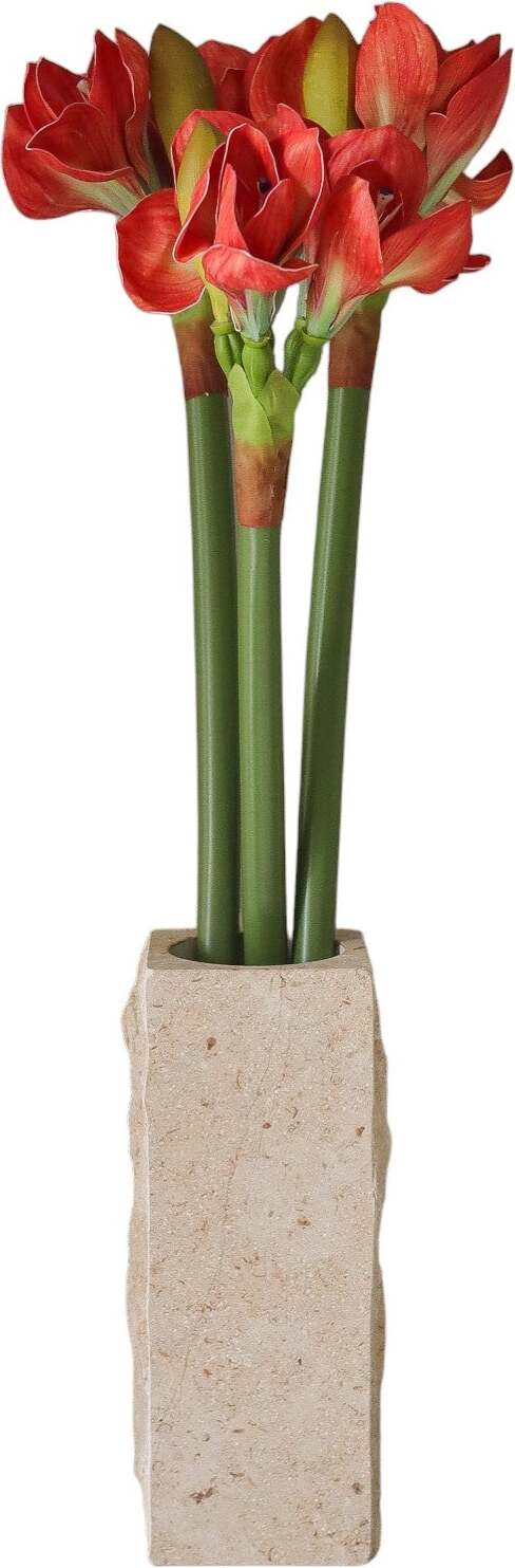 Orange Amaryllis Kunstblumenstrauß