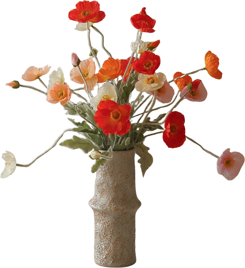 Ramo de flores artificiales Wild Poppy Dance