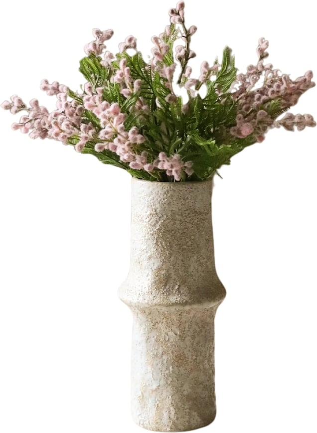 Τεχνητά λουλούδια μπουκέτο Botane μιμόζα 40 cm, μωβ