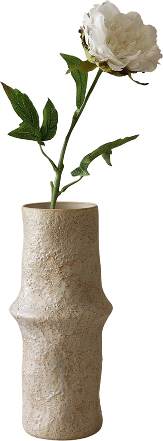 Τεχνητό λουλούδι Botane παιώνια 56 cm, λευκό