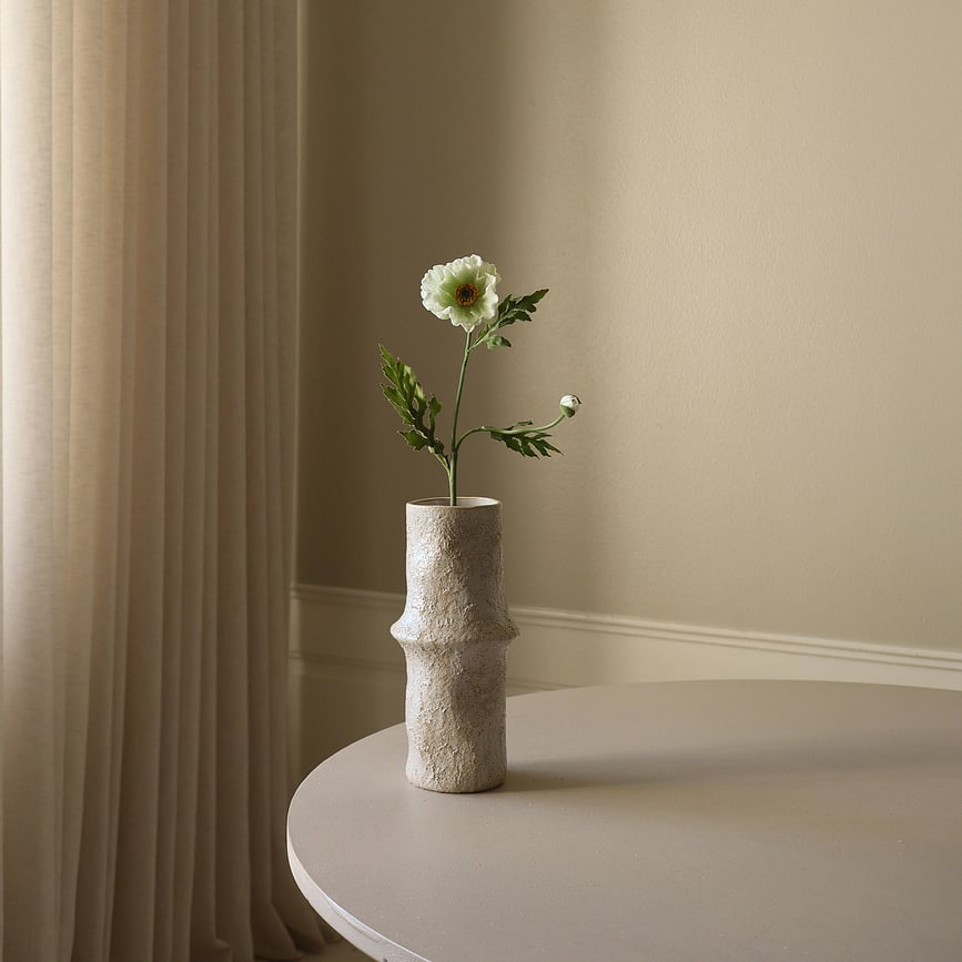 Umělá květina Botane mák 60 cm, bílá
