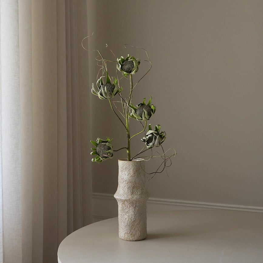 Umělá květina Botane III stříbrná