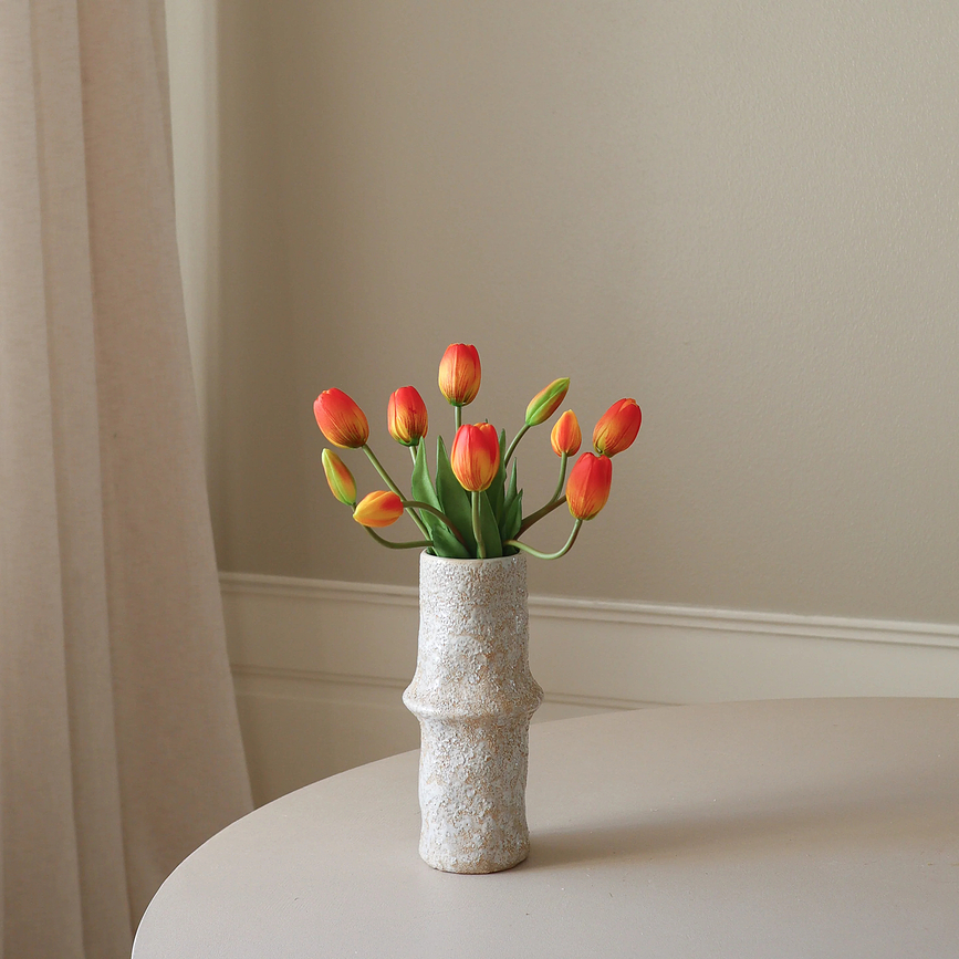 Umetno cvetje šopek Botane tulipani 35 cm, svetlo rožnato