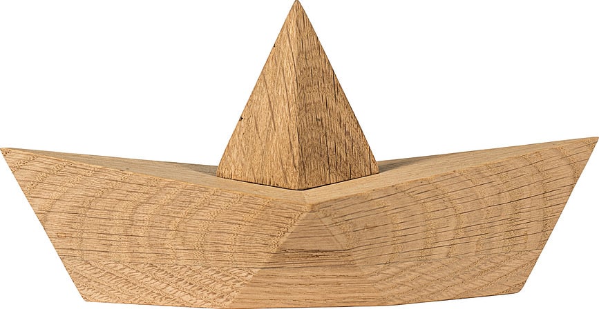 Admiral Maquette de Bateau, taille L, chêne naturel