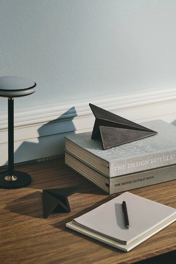 Avión Decorativo de roble natural Maverick, tamaño L