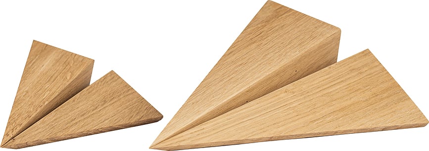 Avión Decorativo de roble natural Maverick, tamaño L