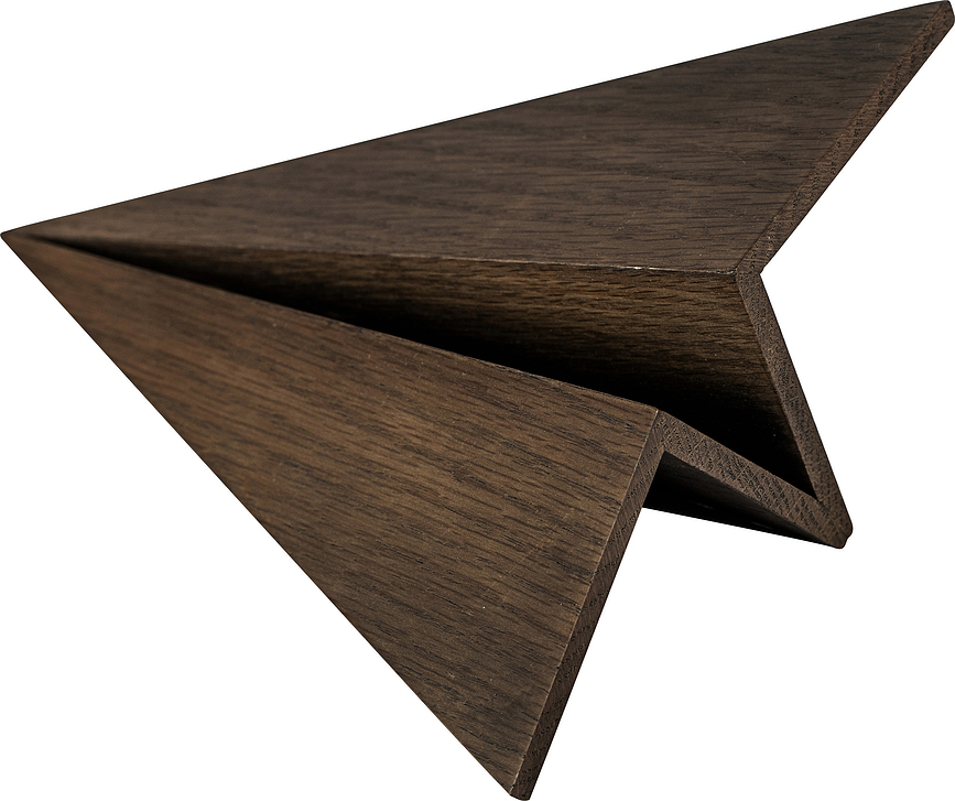 Avión Decorativo Maverick, roble oscuro, tamaño L