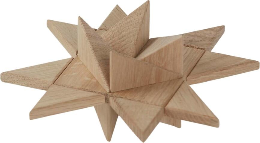 Decoratie Fröbel Star eiken naturel