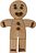 Декорация Gingerbread Man L естествен дъб
