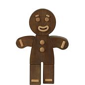 Dekoracja Gingerbread Man S ciemny dąb
