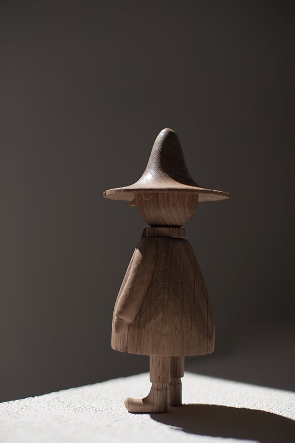 Figura decorativa de madera, Snufkin Moomins, Boyhood
