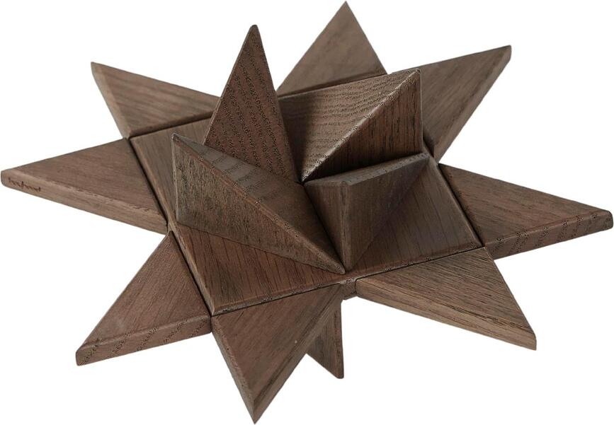 Fröbel Star Dekoracija, temni hrast