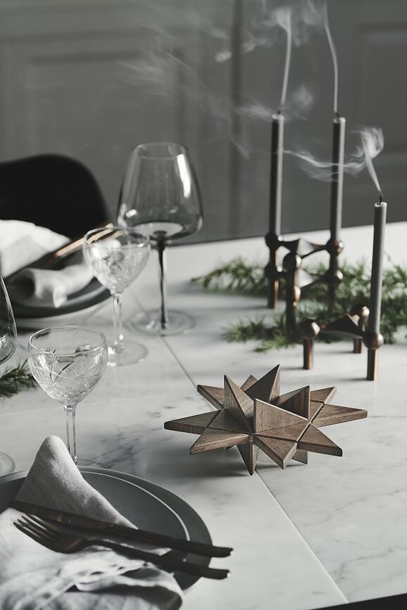 Fröbel Star Étoile Décorative, chêne foncé