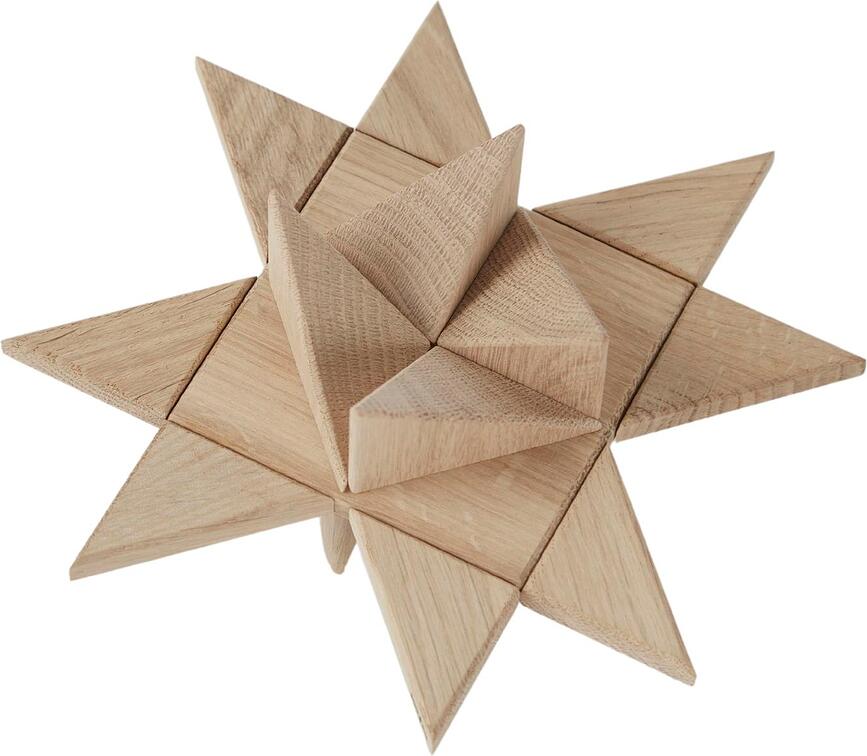 Fröbel Star Étoile Décorative, chêne foncé