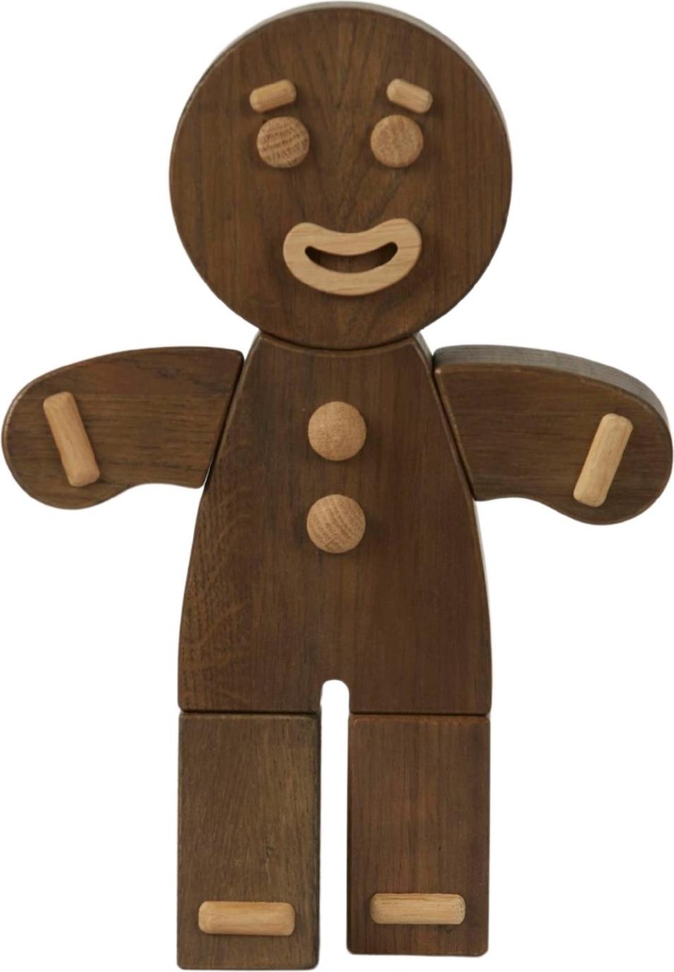 Gingerbread Man Dekoration L dunkle Eiche