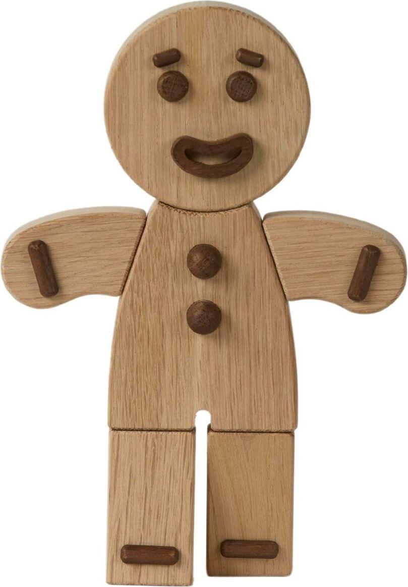 Gingerbread Man Dekoration S natürliche Eiche