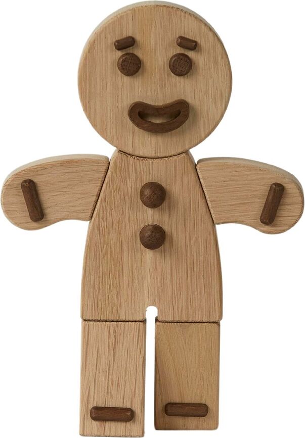 Gingerbread Man Figurine, petite, chêne naturel