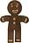 Gingerbread Man Kaunistus S tume tamm