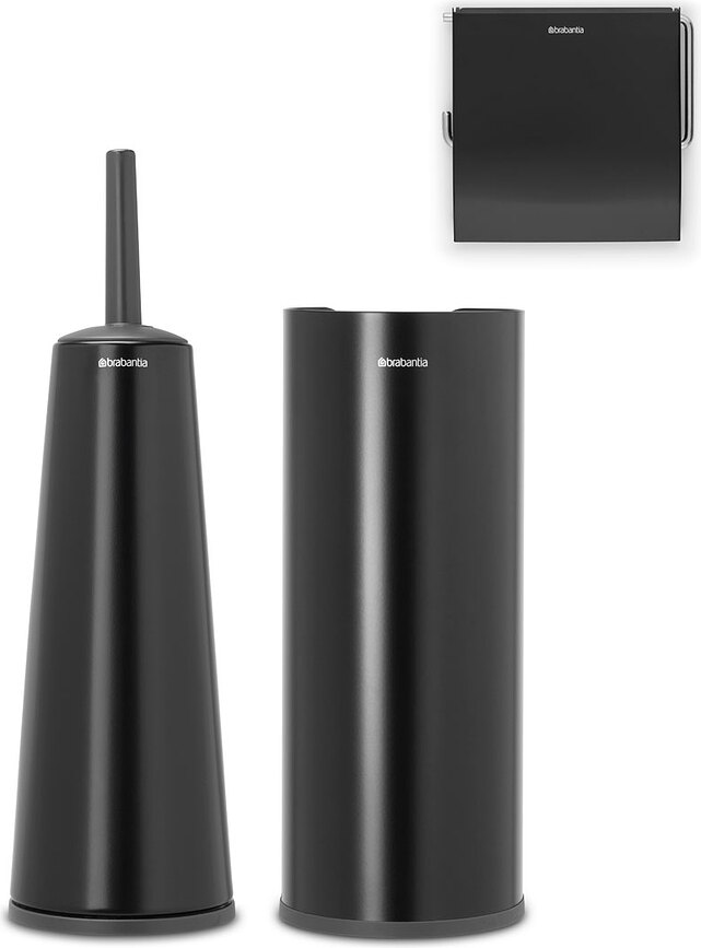 Accesorios de Baño ReNew, negro mate, Set de 3 piezas