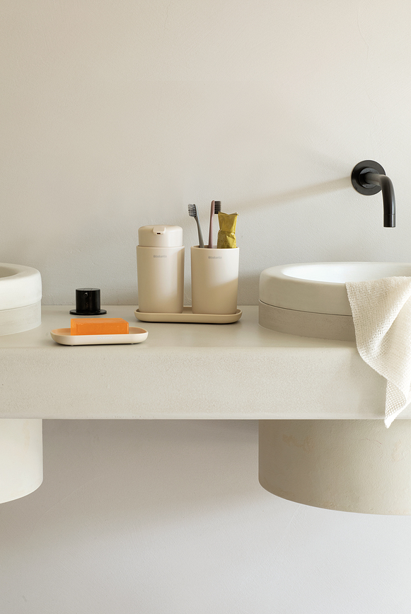 Accesorios de Baño ReNew, blancos, Set de 3 piezas