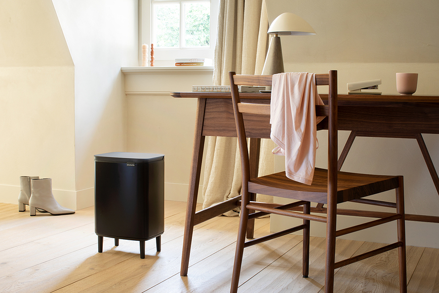 Bo Bin Hi Poubelle 12 L, noir mat