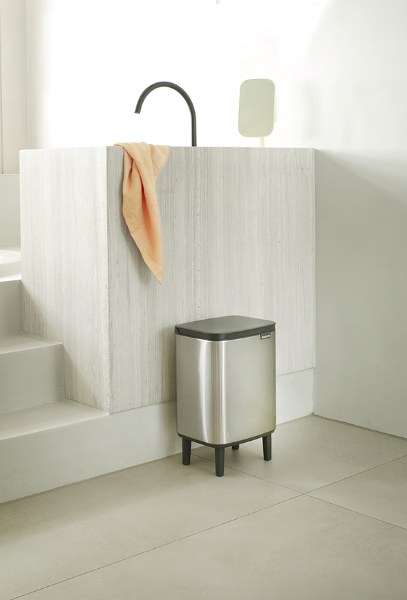 Bo Bin Hi Poubelle 7 L, noir mat