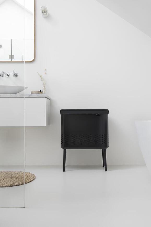 Bo Laundry Bin Καλάθι Απλύτων, 60 L, λευκό