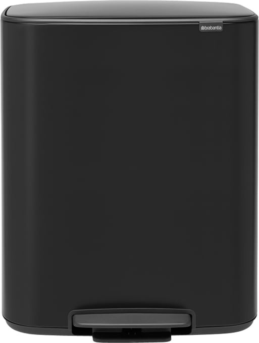 Bo Pedal Bin Mülleimer 60 l schwarz matt