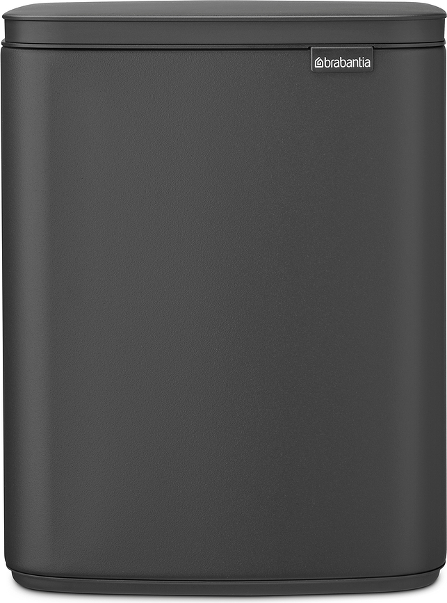 Bo Poubelle 12 L, gris foncé