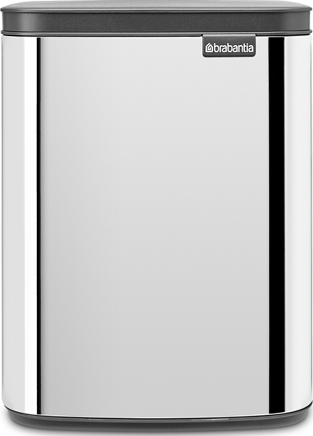 Bo Poubelle 7 L, en acier brillant