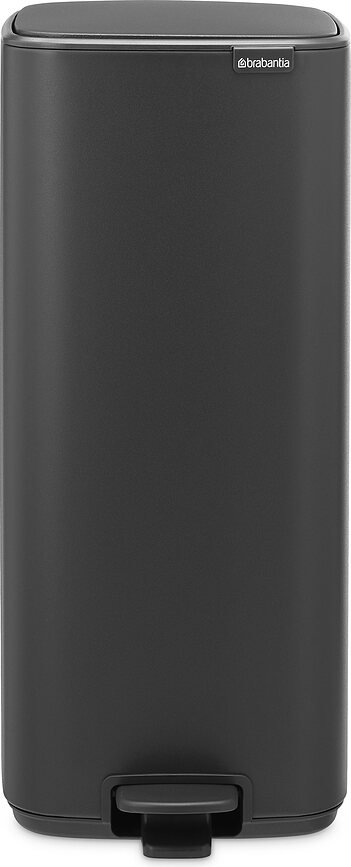 Bo Poubelle à pédale, 30 L, gris foncé