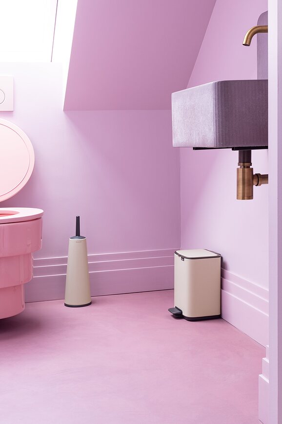 Bo Poubelle à pédale, 4 L, gris foncé