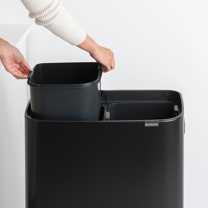 Bo Touch Bin Hi papperskorg 2 x 30 l, beige