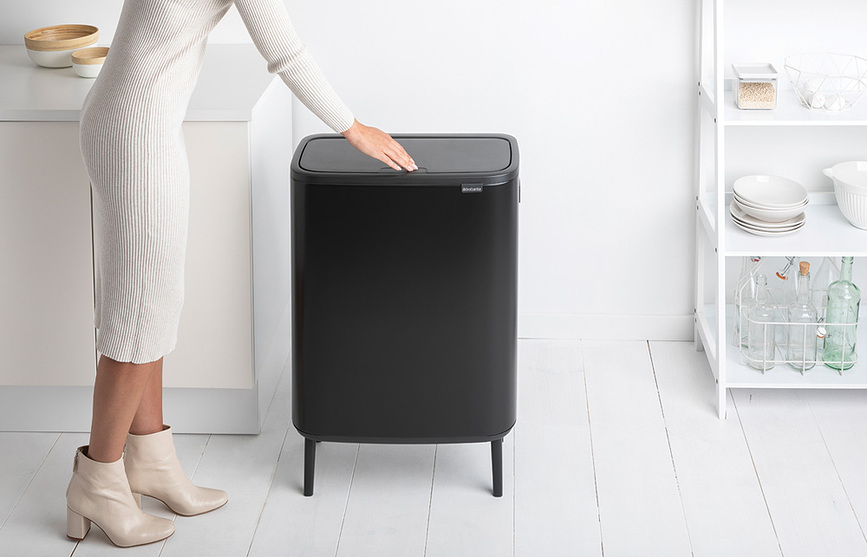 Koš za smeti Bo Touch Bin Hi 2 x 30 l, bež