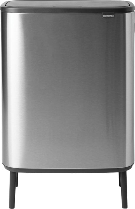 Bo Touch Bin Hi Mülleimer 60 l FPP Stahl matt